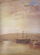 Joseph Mallord William Turner Shipping off East Cowes Headland (mk31) oil painting on canvas